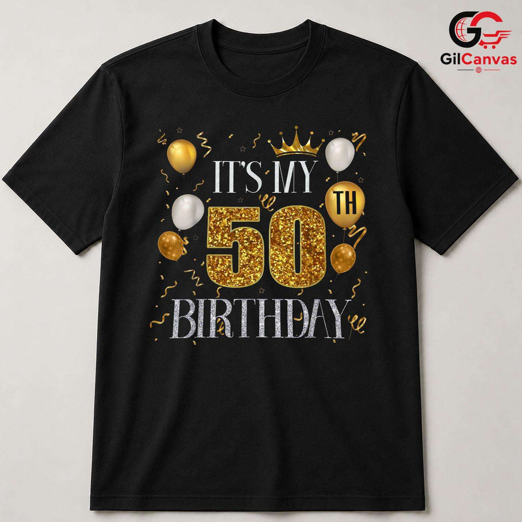50th Birthday Party Tee Shirt Unisex Fun Celebration Gift Idea For Him Or Her