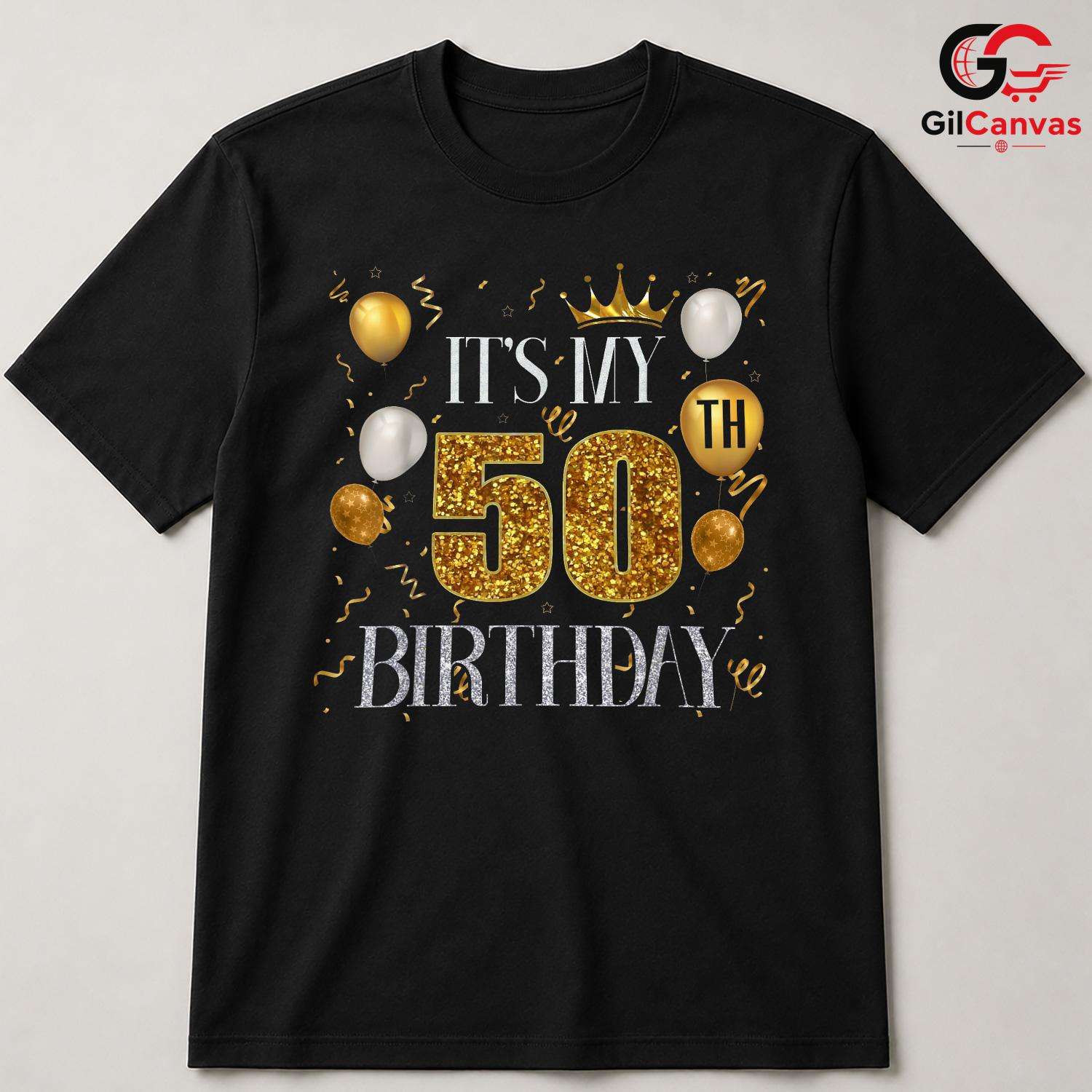 50th Birthday Party Tee Shirt Unisex Fun Celebration Gift Idea For Him Or Her