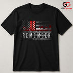 9-11 Memorial Remember Tee Shirt Unisex Patriotic Adult Gift For September Event