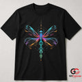 Abstract Dragonfly Nature T-Shirt Colorful Bug Lover Unisex Graphic Apparel Tee
