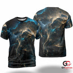 Abstract Sci-Fi 3D T-Shirt, Cool Unisex Gaming Graphic Tee Gift For Gamers Art
