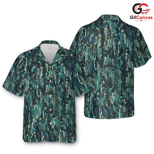 Abstract Teal Ocean Wave Tee, Unisex Tropical Vacation Wear Summer Beach Party