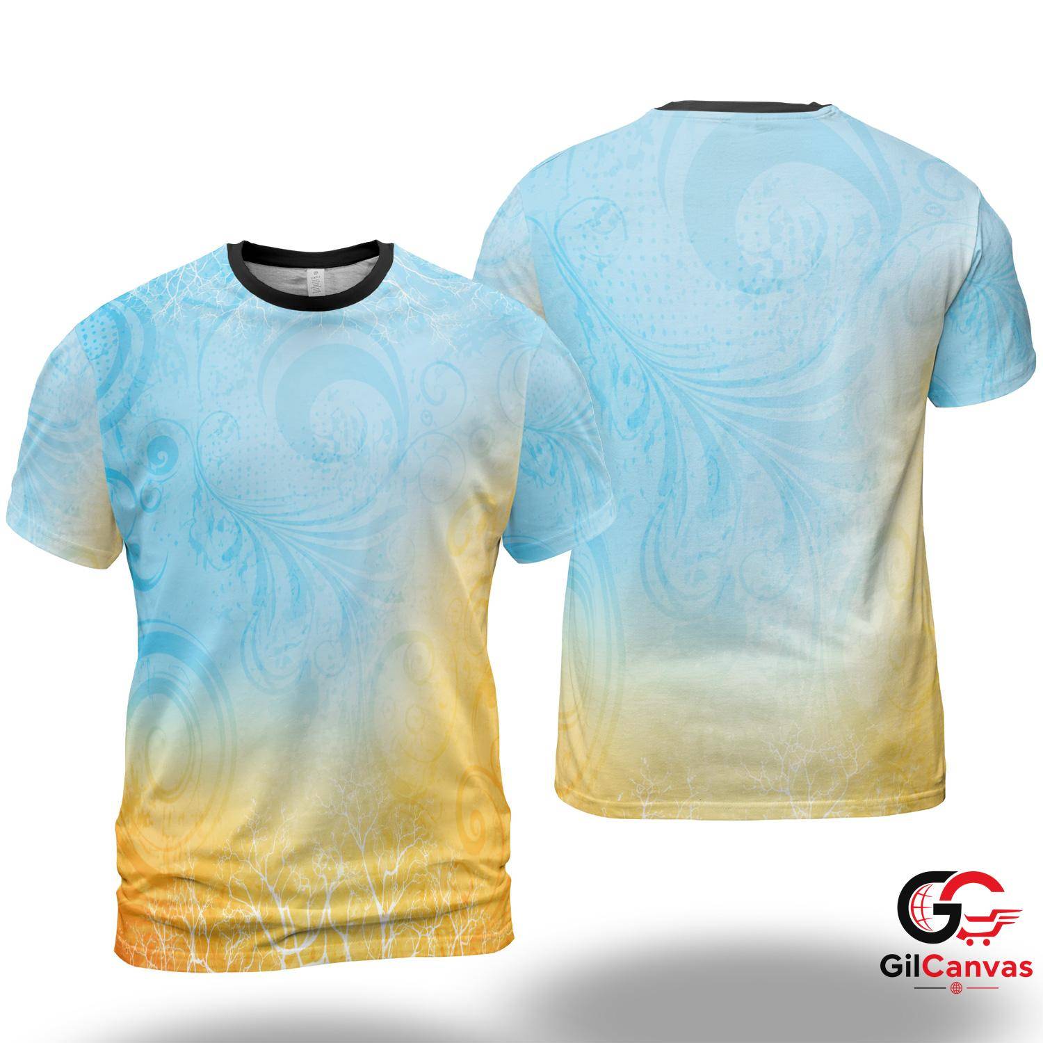Abstract Tree 3D T-Shirt, Unisex Summer Nature Tee Gift For Outdoor Activities