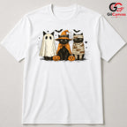 Adorable Black Cat Trio Tee Shirt Unisex Spooky Ghost Mummy Costume For Kids