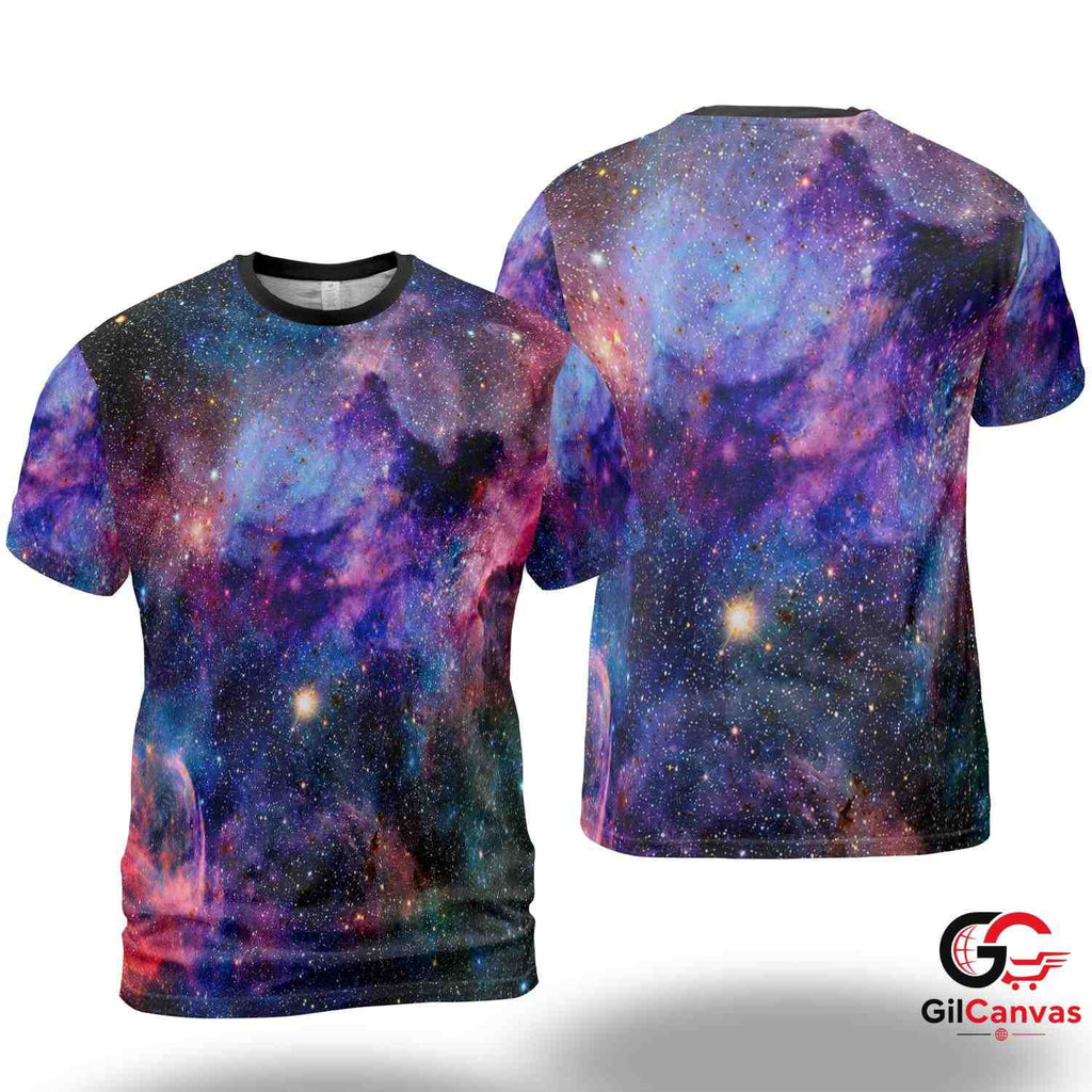 Affordable Galaxy 3D T-Shirt, Cool Unisex Space Graphic Tee Gift For Astronomy