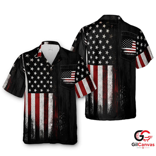 American Flag Hawaiian Shirt For Independence Day Unisex Patriotic Apparel