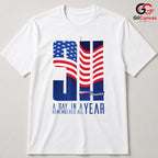 American Flag Patriot Day Tee Unisex September Memorial Remembrance Gift Tee