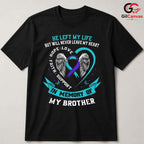 Angel Wings Heart Grieving Tee Unisex Brother Memorial Support Love Gift Tee