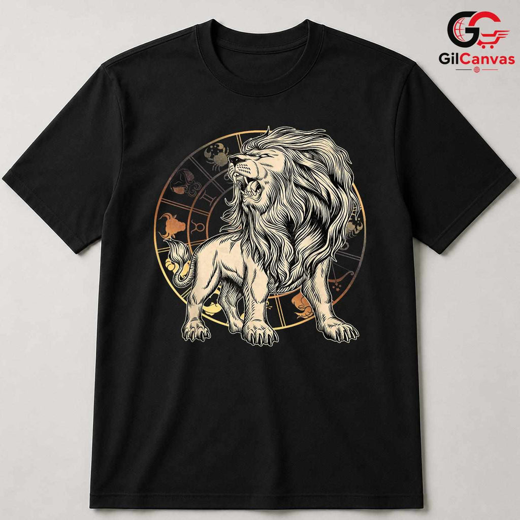 Astrology Lion Zodiac T-Shirt Unisex Event Birthday Gift Idea Space Fans