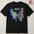 August Girl Quote Tee Shirt Unisex Inspirational Birthday Gift Idea For Her