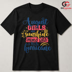August Summer Girl Tee Shirt Unisex Sunshine Hurricane Birthday Gift Her