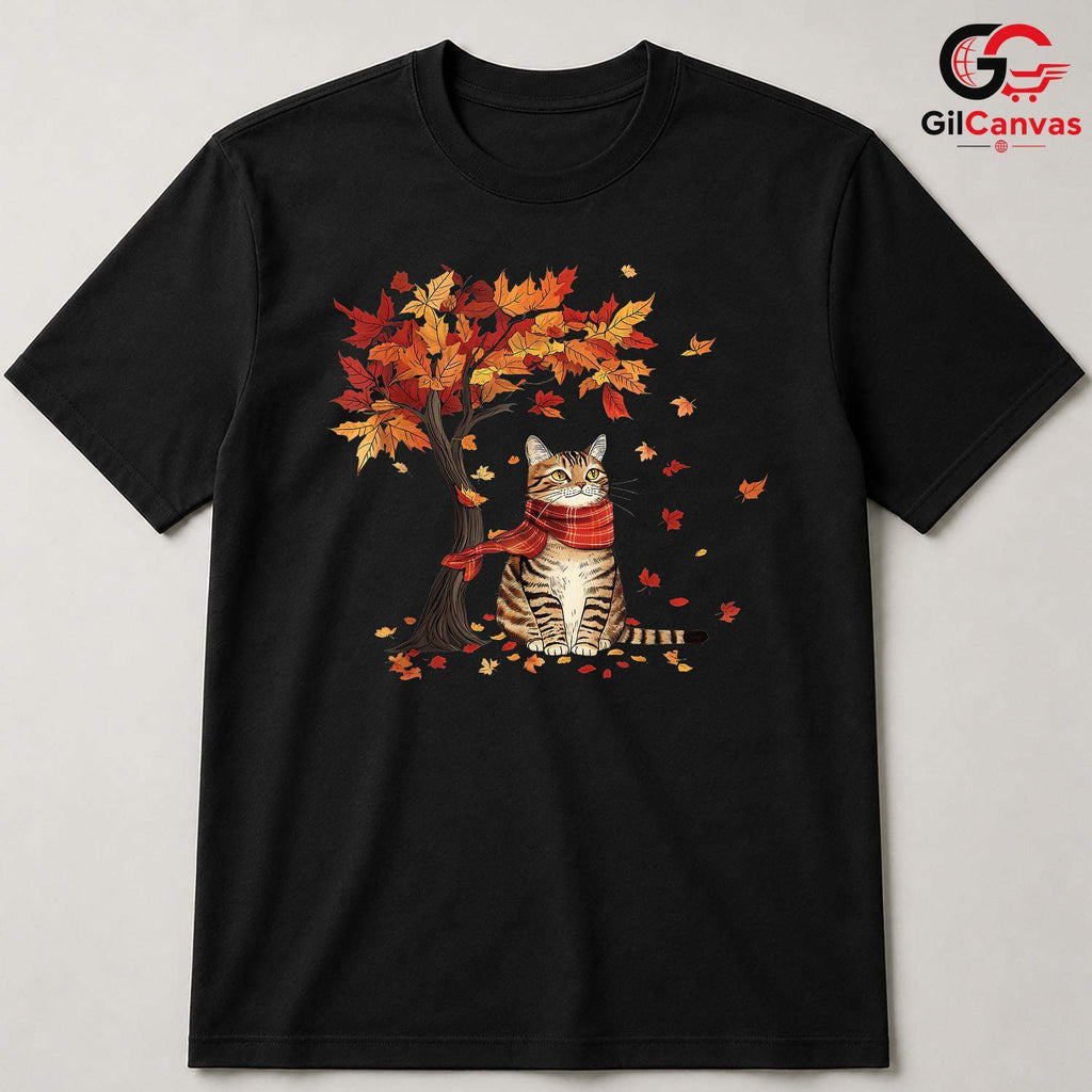Autumn Cat Season Lover Shirt Unisex Perfect Fall Pet Owner Gift For All