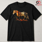 Autumn Forest Horse T-Shirt Unisex Silhouette Nature Equestrian Lover Gift