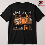 Autumn Girl Fall T-Shirt Unisex Seasonal Celebration Perfect Gift Idea For Her