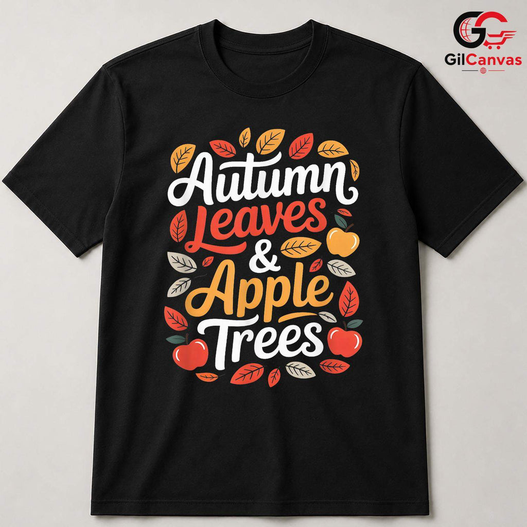 Autumn Leaves Apple Lover Tee Unisex Perfect Fall Season Gift For Kids All