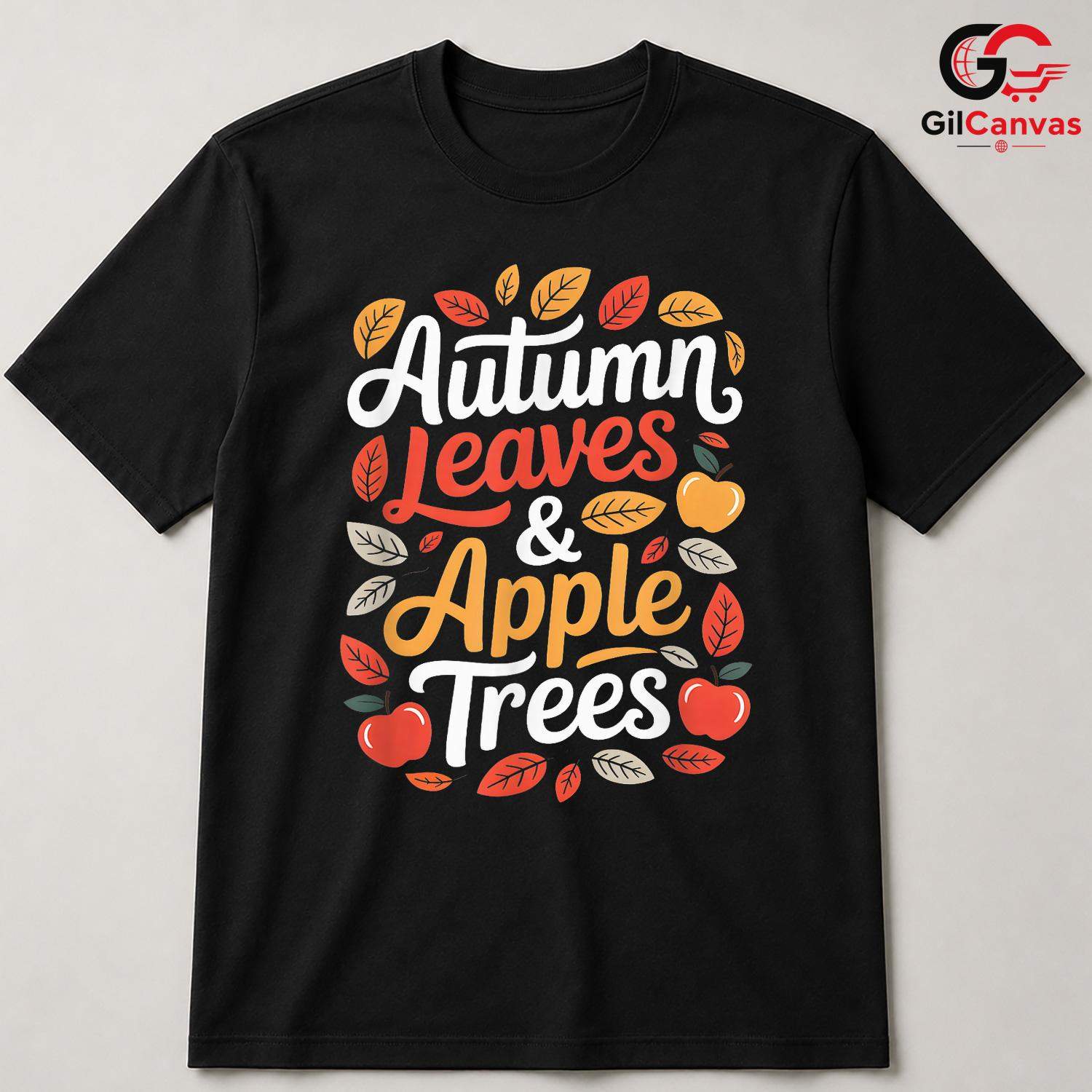 Autumn Leaves Apple Lover Tee Unisex Perfect Fall Season Gift For Kids All