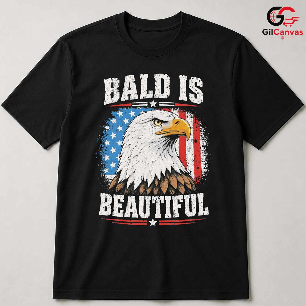 Bald Eagle American T-Shirt Patriotic Independence Day Unisex US Flag Apparel
