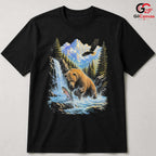 Bear Fishing Wildlife T-Shirt Nature Lover Outdoor Adventure Unisex Apparel