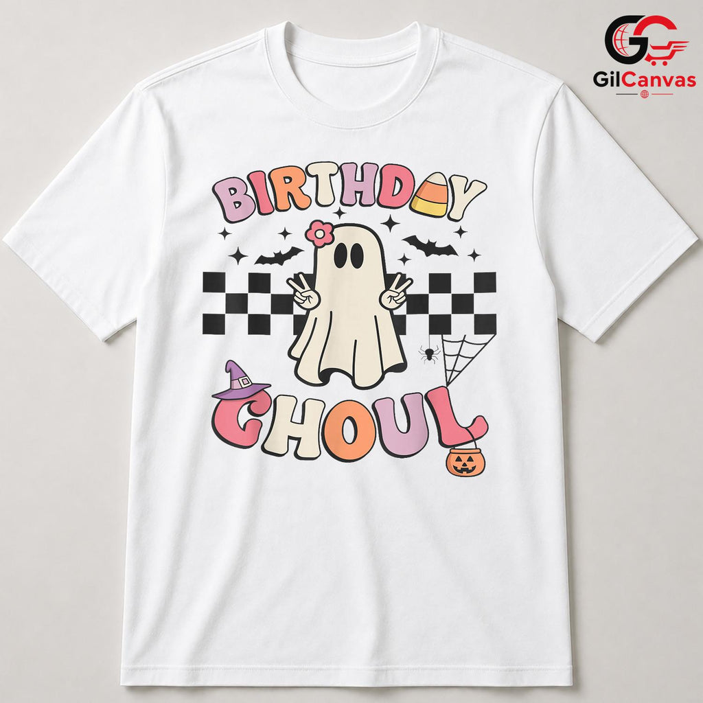 Birthday Ghost Halloween T-Shirt Unisex Cute Ghoul Fun Gift Idea For Kids