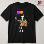 Birthday Skeleton Party Tee Shirt Unisex Funny Spooky Celebration Humorous Gift