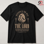 Blessed Man Lion Cross T-Shirt Christian Faith Religious Unisex Easter Gift Tee
