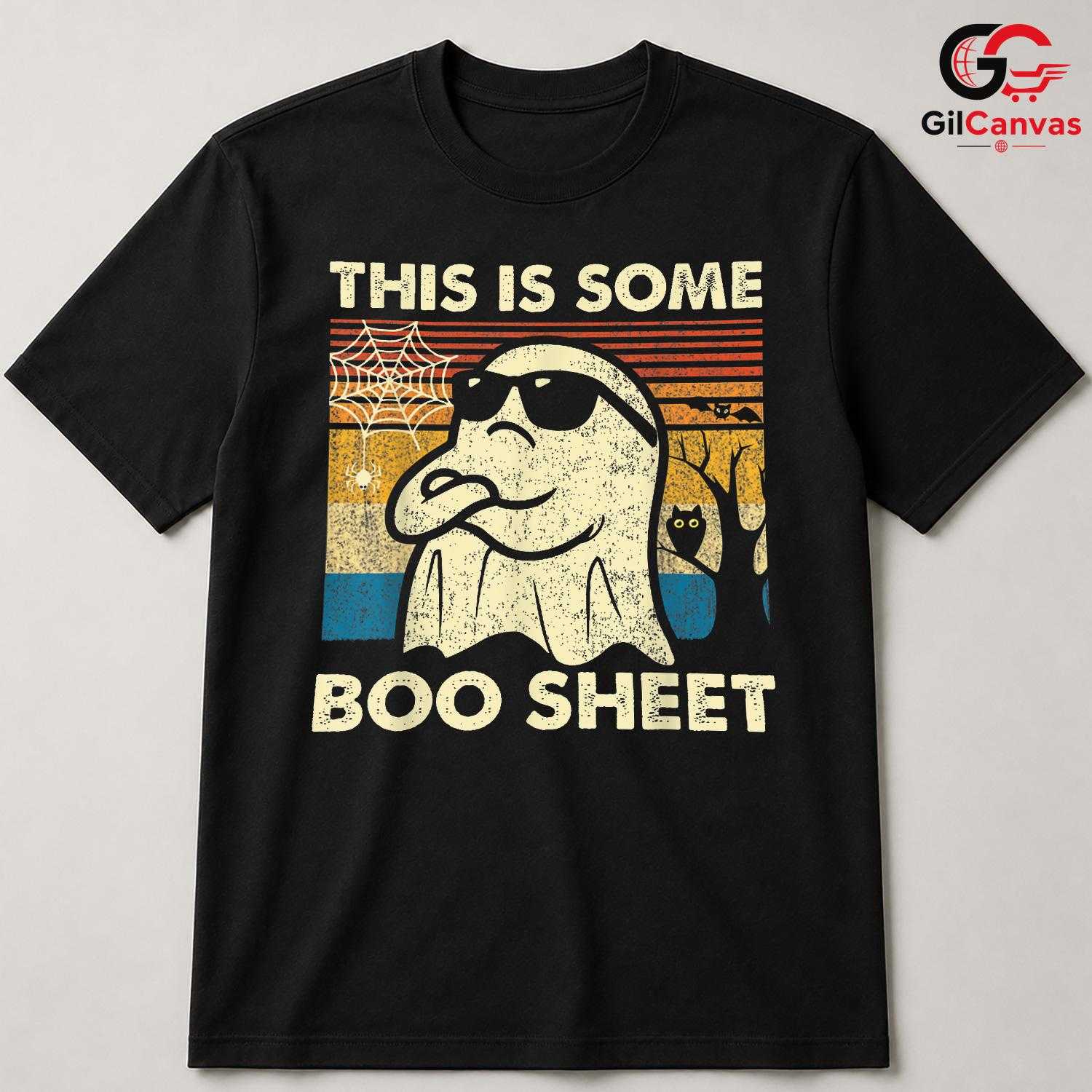 Boo Sheet Ghost Halloween T-Shirt Unisex Funny Spooky Season Gift For Adults