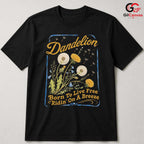 Born To Live Free Floral T-Shirt Botanical Nature Lover Unisex Graphic Apparel