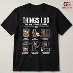 Bourbon Lover Spare Time T-Shirt Cool Graphic Humor Unisex Gift Apparel Tee