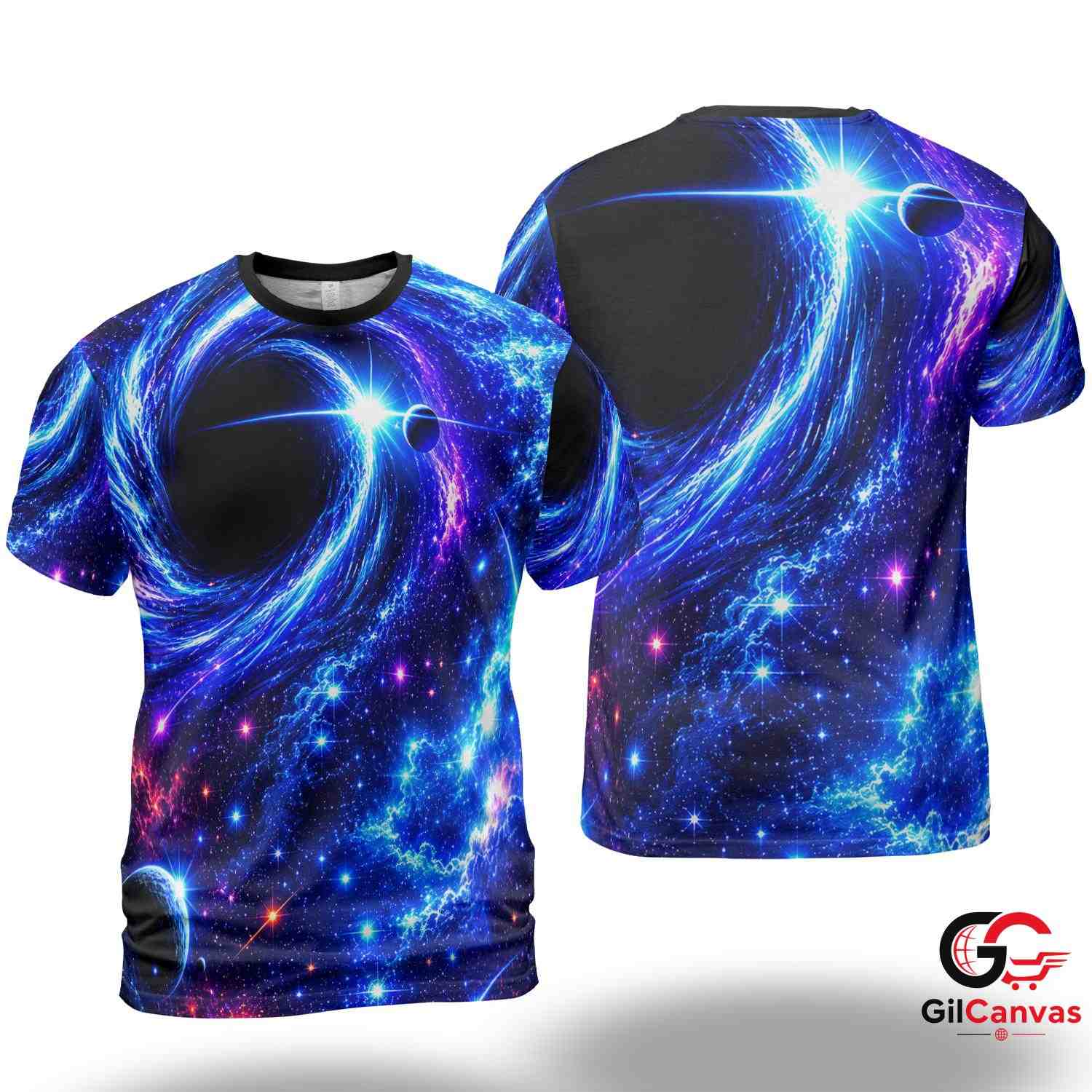 Bright Galaxy 3D T-Shirt, Stunning Unisex Space Graphic Tee Gift For Astronomy