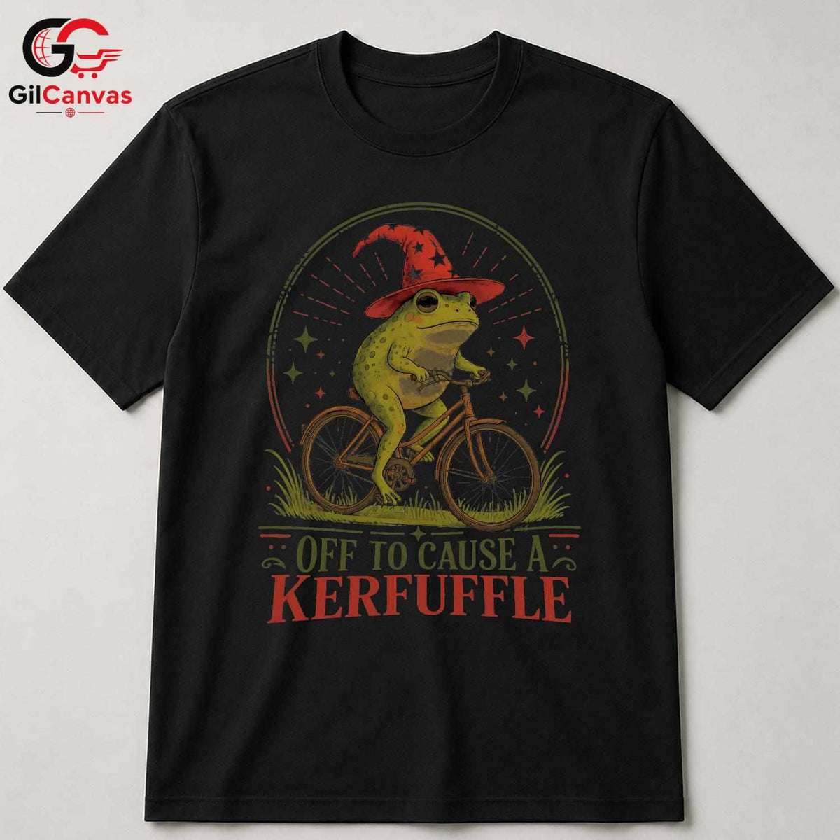 Cause A Kerfuffle Frog T-Shirt Unisex Fun Adventure Wear Humorous Graphic Shirt