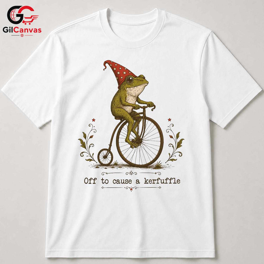 Cause A Kerfuffle Frog Tee Funny Animal Lover Perfect Design Unisex Apparel