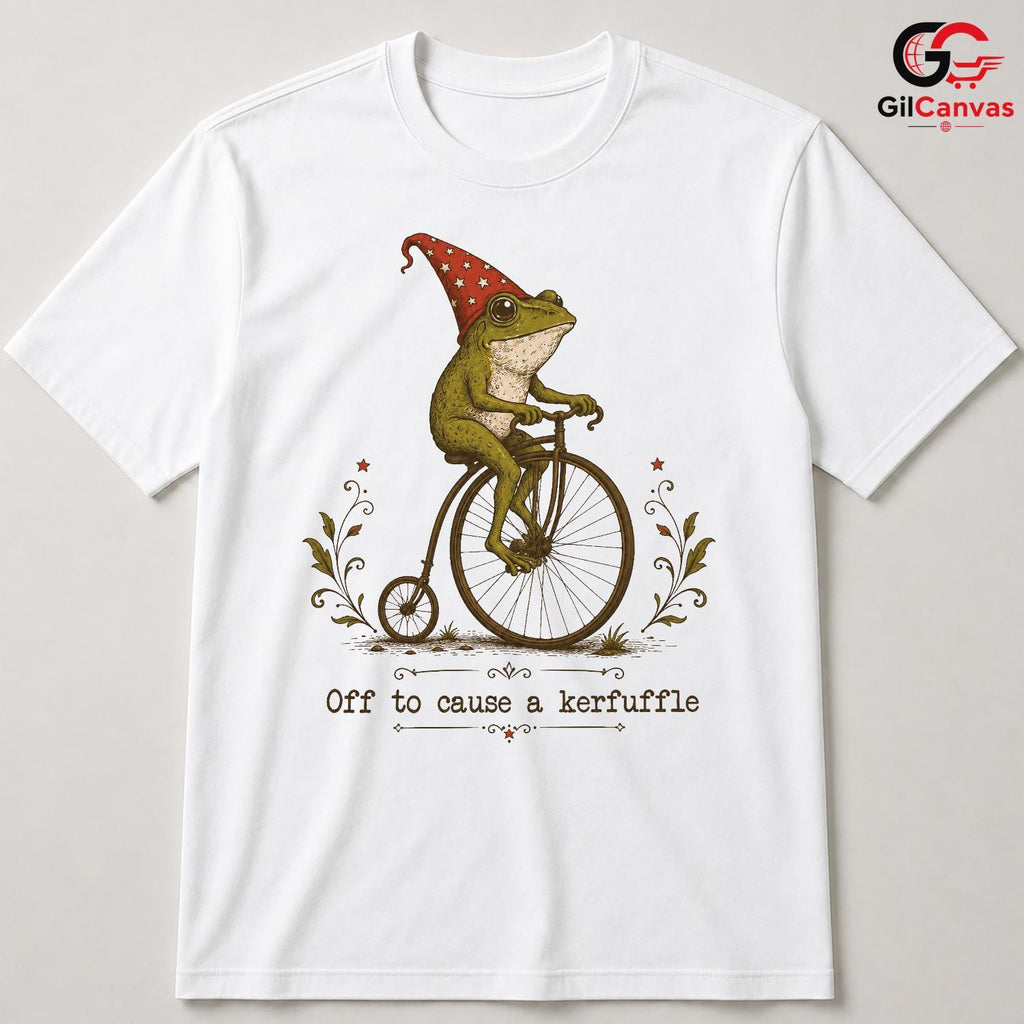 Cause A Kerfuffle Frog Tee Funny Animal Lover Perfect Design Unisex Apparel