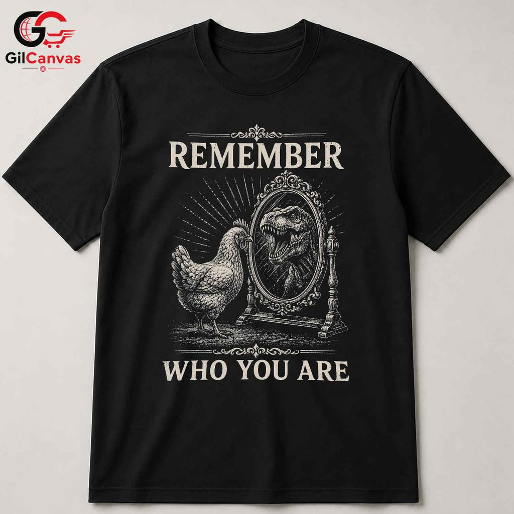 Chicken Rex Reflection Tee Fun Animal Design Perfect Gift Men Women Apparel
