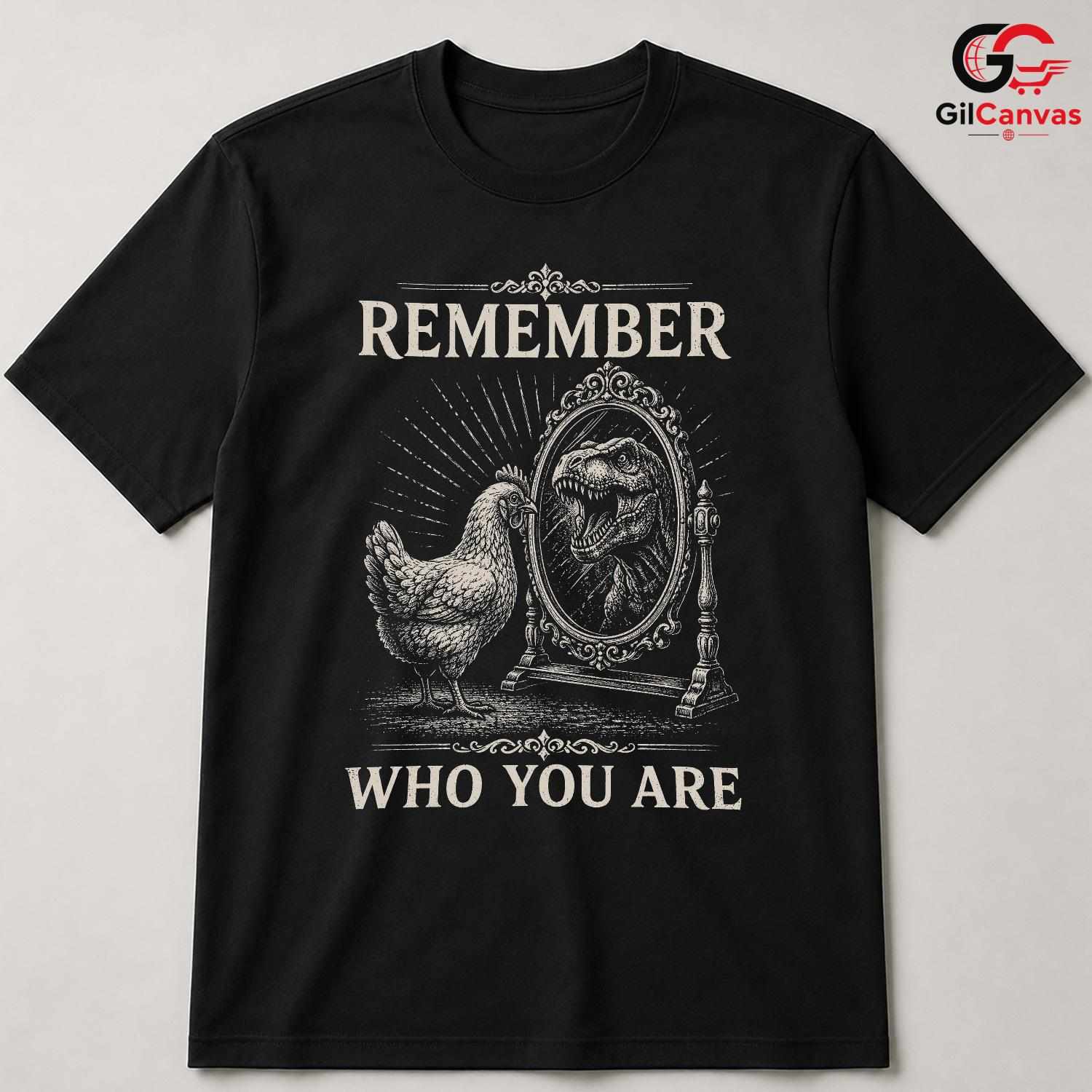 Chicken Rex Reflection Tee Fun Animal Design Perfect Gift Men Women Apparel