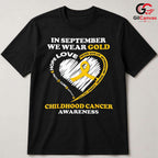 Childhood Cancer Event Tee Shirt Unisex September Awareness Support Gift Kids