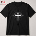 Christian Cross Graphic Tee Religious Apparel Custom Design Men Women Shirt