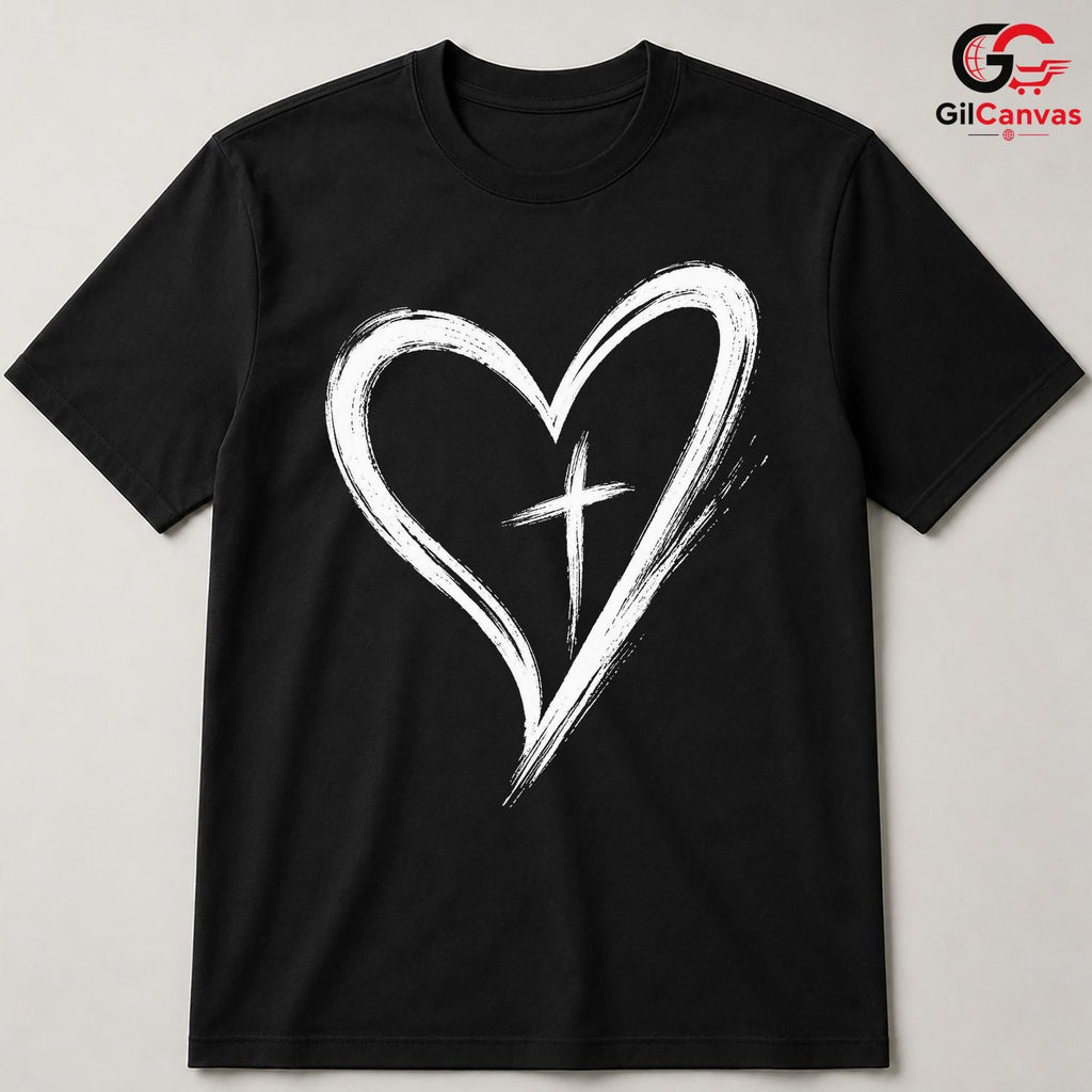 Christian Faith Cross T-Shirt Spiritual Devotion Easter Unisex Worship Apparel
