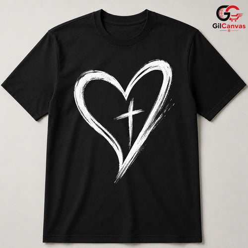 Christian Faith Cross T-Shirt Spiritual Devotion Easter Unisex Worship Apparel