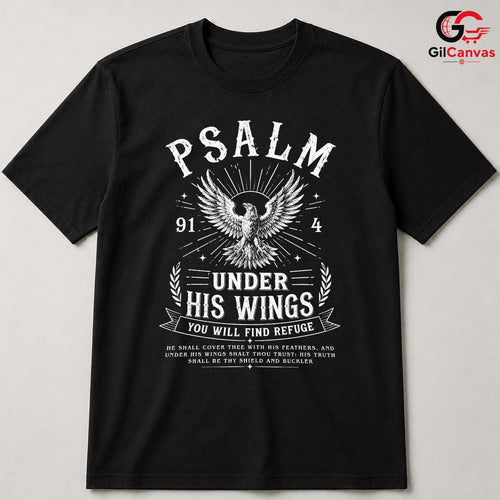 Christian Psalm Eagle T-Shirt Faith Based Religious Unisex Custom Apparel