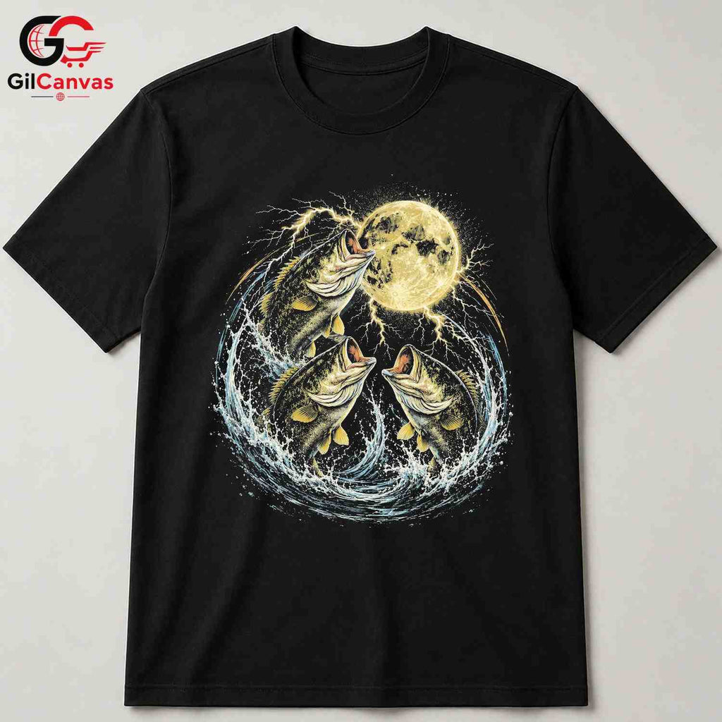 Classic Bass Fishing T-Shirt Unisex Outdoor Enthusiast Lake Angler Graphic Apparel