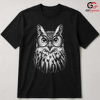 Clever Spectacled Owl T-Shirt Graduation Academic Unisex Bird Lover Gift Tee