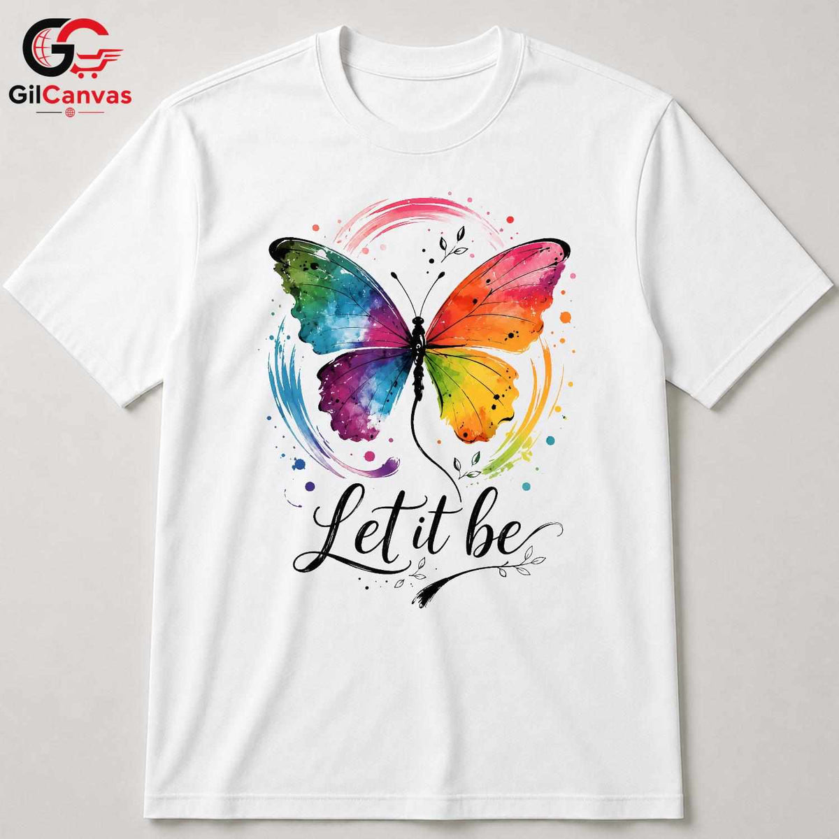 Colorful Butterfly T-Shirt Spring Art Nature Lover Unisex Graphic Tee Gift