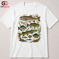 Colorful Fish Outdoor T-Shirt Unisex Fishing Activity Perfect Angler Graphic Apparel
