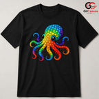 Colorful Octopus Sea Life Tee Unisex Fun Marine Creature Kids Birthday Gift