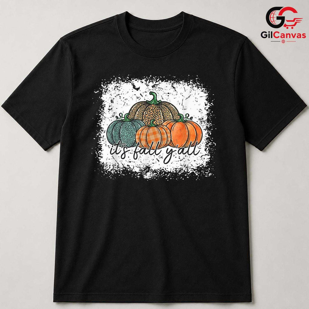 Colorful Pumpkin Fall T-Shirt Unisex Autumn Celebration Family Gathering Gift