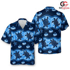 Colorful Sea Turtle Beach Shirt, Unisex Summer Wear For Tropical Vacations