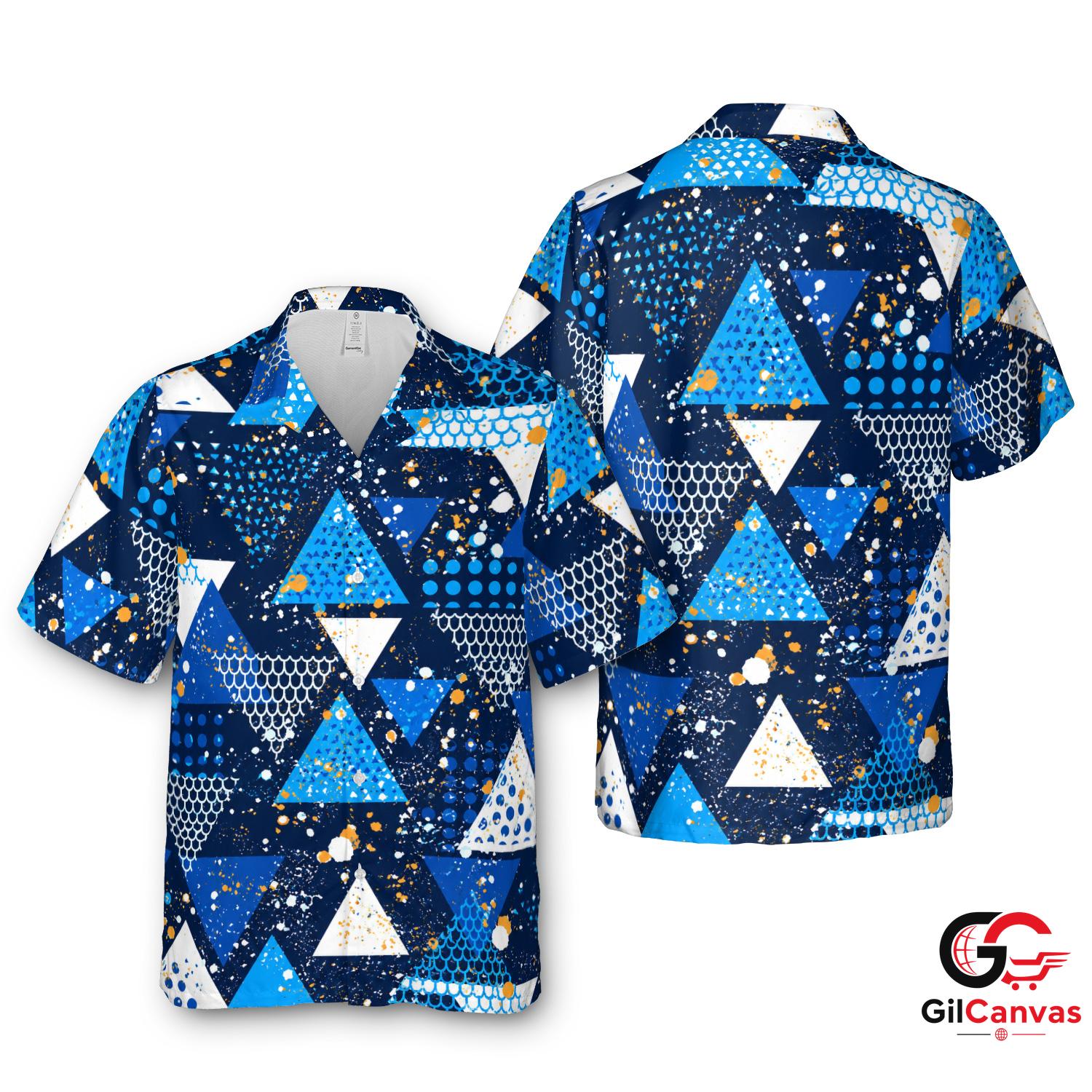 Colorful Shapes Hawaiian Shirt Perfect Summer Beach Parties Unisex Apparel