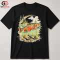 Colorful Trout Fishing T-Shirt Unisex Outdoor Enthusiast Nature Lover Graphic Tee