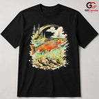 Colorful Trout Fishing T-Shirt Unisex Outdoor Enthusiast Nature Lover Graphic Tee
