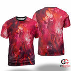 Cosmic Nebula Space 3D T-Shirt, Unique Unisex Sci-Fi Graphic Tee Holiday Party
